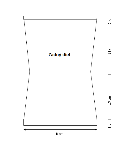 Pletený letný top zadný diel - VlnyTinka.sk